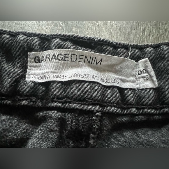 Garage Street Wide Leg Jean - Black Destructed size 00 - Picture 9 of 13